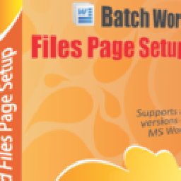 Batch Word Files Page Setup 10% OFF Discount