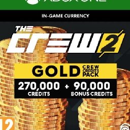 The Crew Gold Crew Credits Pack Xbox One