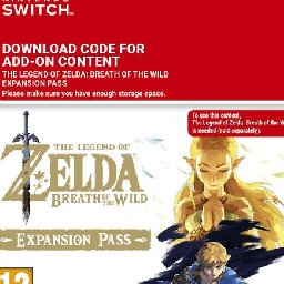 The Legend of Zelda Breath of the Wild Expansion Pass Switch 10% OFF Discount