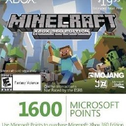 Xbox Live Microsoft Points for Minecraft