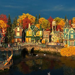 3PlaneSoft Fall Village 3D Screensaver 11% OFF Discount