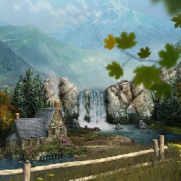 3PlaneSoft Mountain Waterfall 3D Screensaver