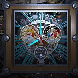 3PlaneSoft Skeleton Clock 3D Screensaver