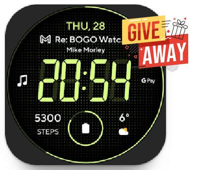 Lean Digital Watch Face for Android Giveaway Free Download