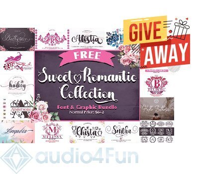 Sweet Romantic Collection Font & Graphic Bundl Giveaway Free Download