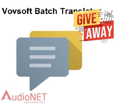 Vovsoft Batch Translator Giveaway Free Download